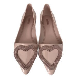 Melissa Pointy Heart Jelly shoes EUC